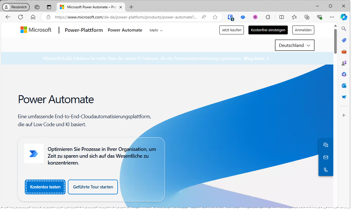 Einstieg in PowerAutomate
