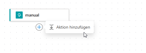 Hinzufügen der Aktion