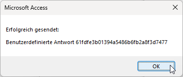 Ergebnis des erneuten Aufrufs