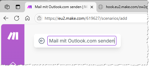 Scenario umbenennen