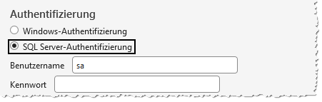 Authentifizierungsoptionen